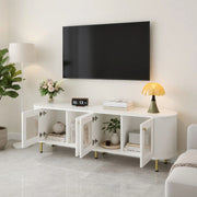 TV-Schrank Bianco+Oro in MDF Lunghezza 170 cm