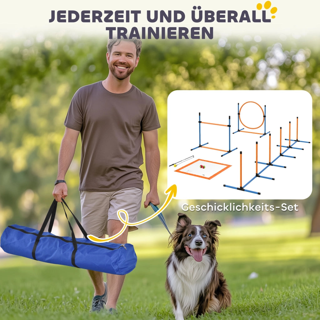 Set Agility per Cani 7 Pezzi ¨C Minimal ¨C Grigio