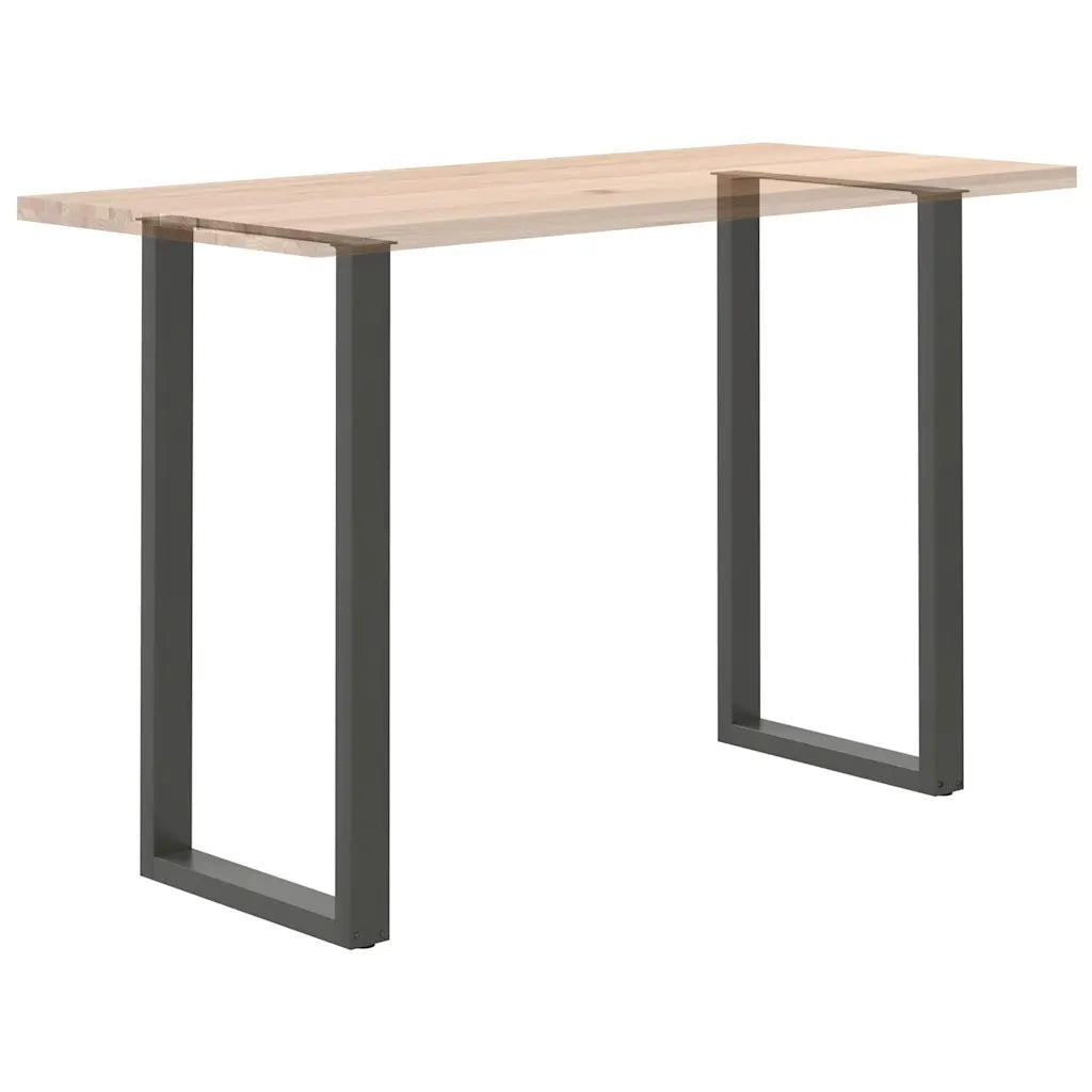 Gambe per tavolo da bar a forma di U 2 pz Antracite 60x(110-111) cm Acciaio 4013250