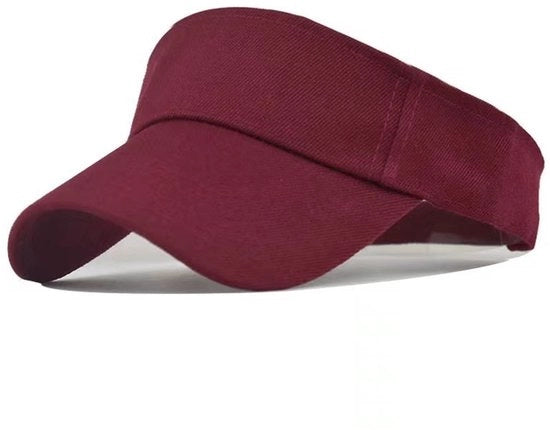 Cappello da sole sportivo con copertura in cotone, ombrello da sole regolabile per uomo e donna - Claret
