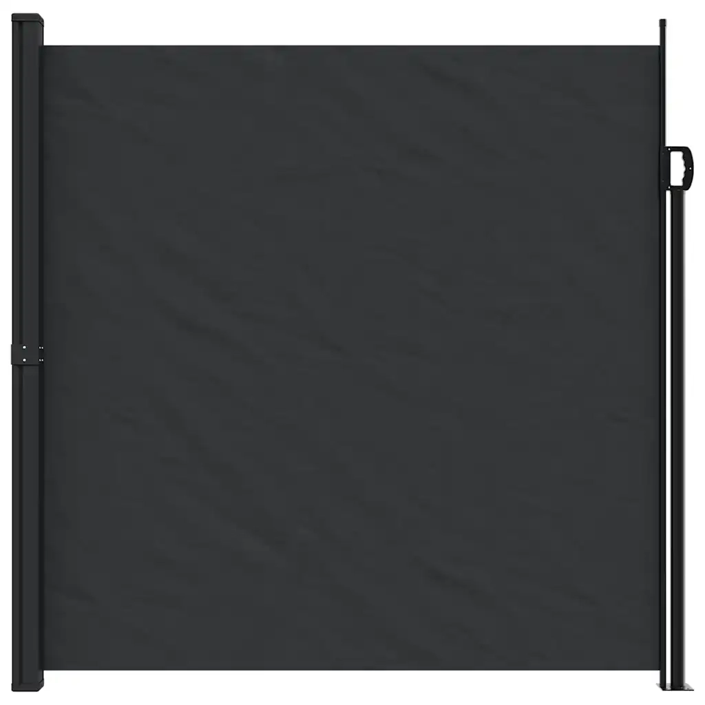 Tenda da Sole Laterale Retrattile Nera 200x600 cm 4004549