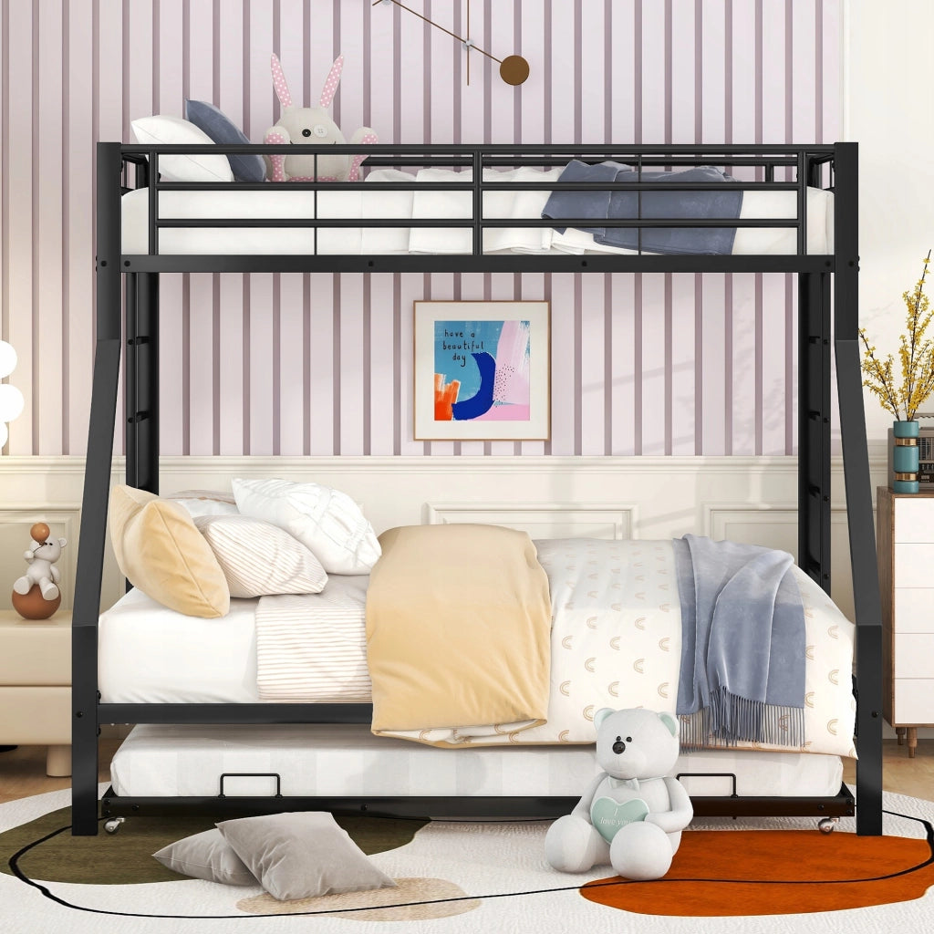Letto a castello 90x140x200 cm - Xylo - metallo nero