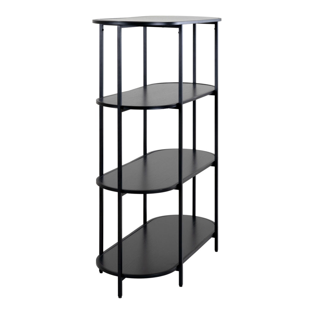 Libreria Vita, Nero, Metallo, 36x85x111 cm