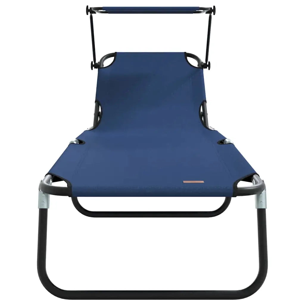 Lettino prendisole pieghevole Blu 190 x 57 x 81 cm Oxford 42003128