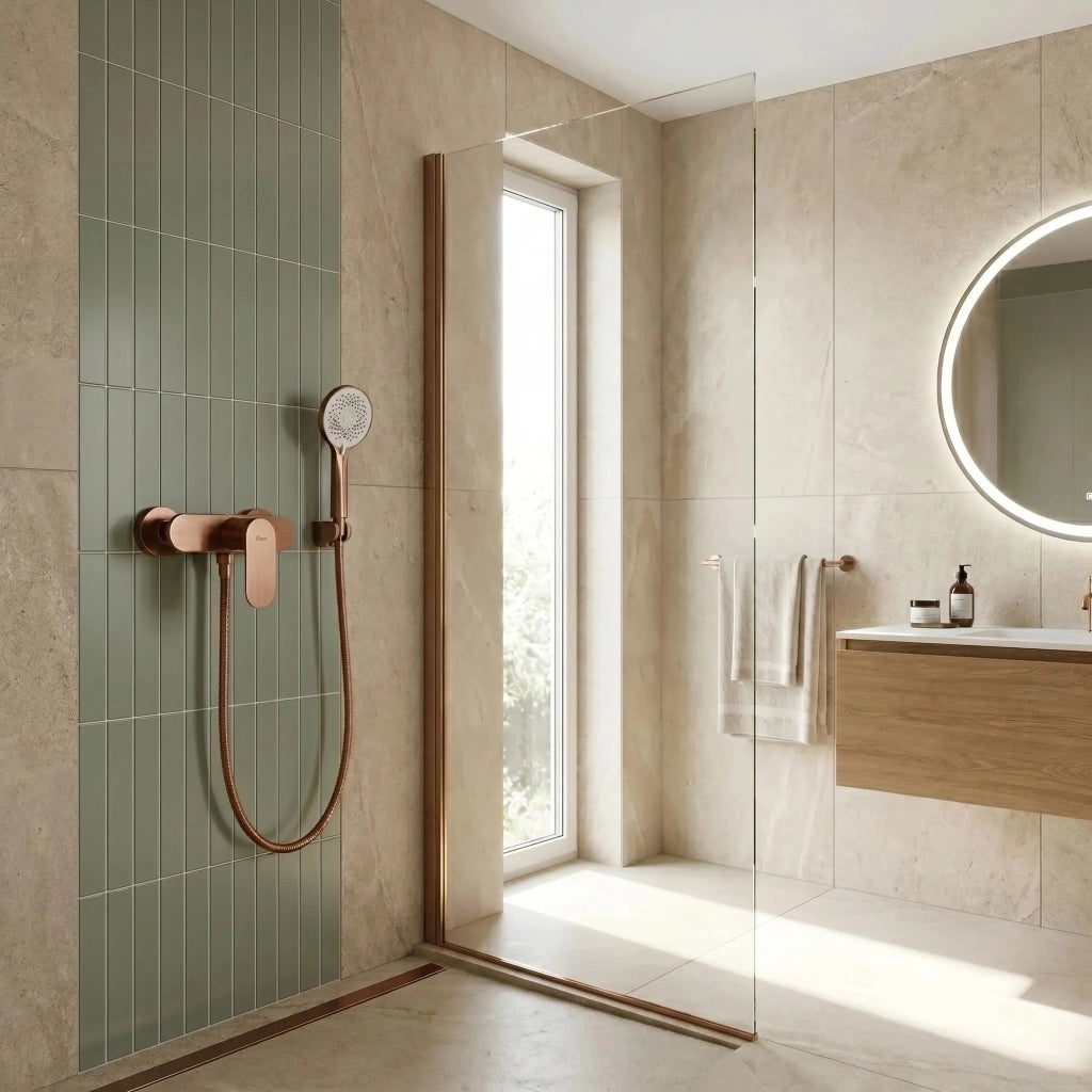 Rubinetto Doccia Rea Drop Brush Copper