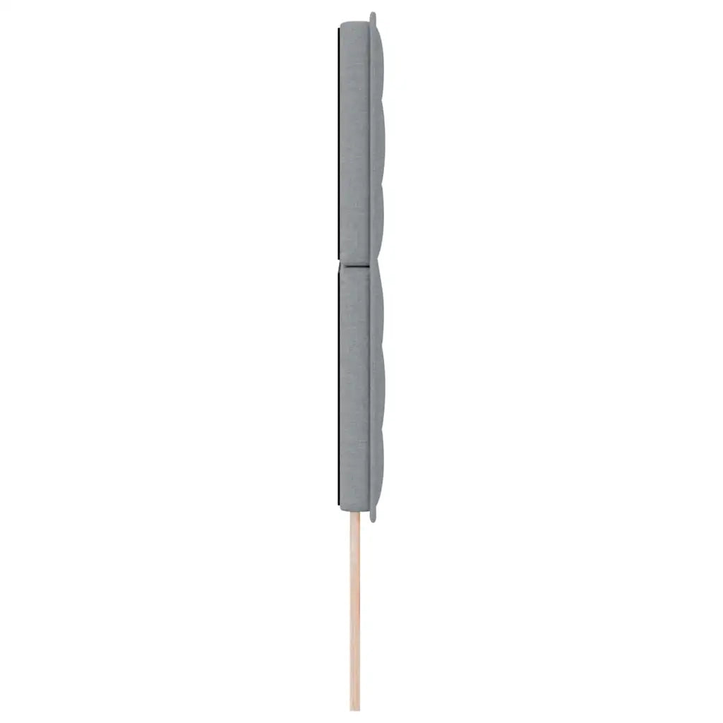 Testiera LED con strisce LED Grigio chiaro 144 cm Tessuto 3338286