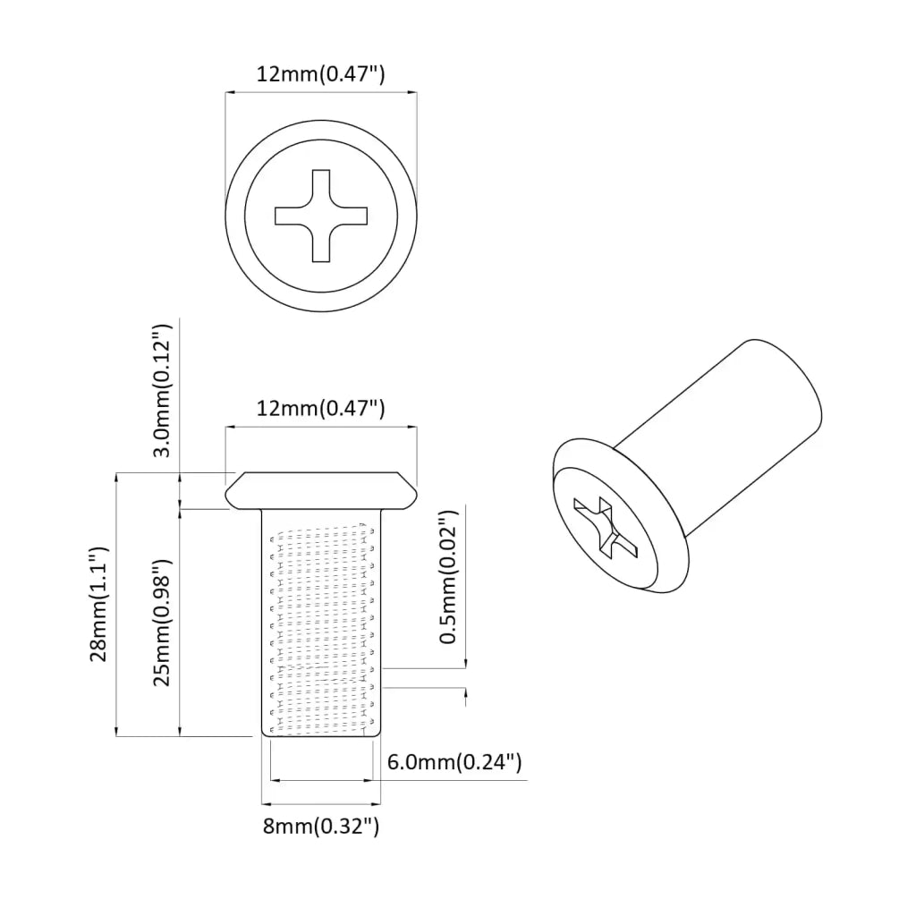 Dado a bloccaggio 2857 pcs Argento Acciaio