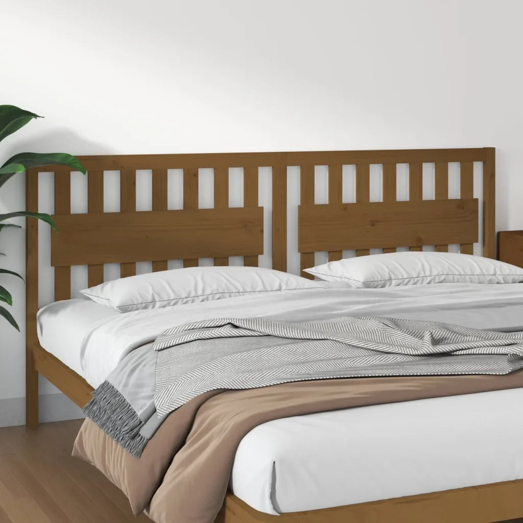 Testiera | Testata per Letto ambra 205,5x4x100 cm Legno Massello di Pino