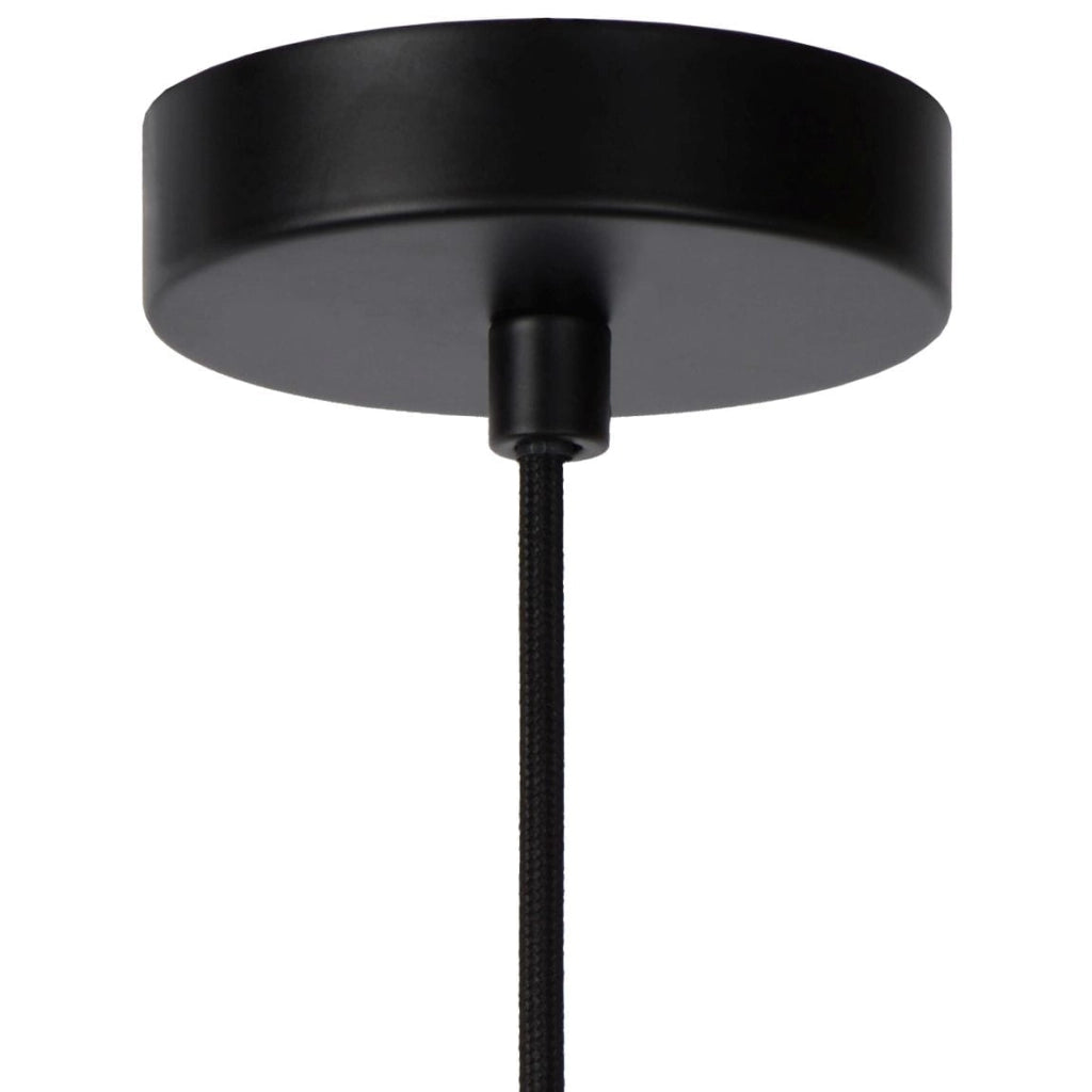 Lampada a sospensione Lucide Julius Ø40 nera E27 40W