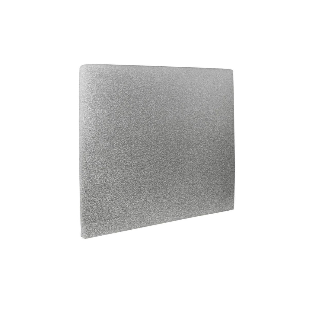 Letto 150x200 cm con testata imbottita - tessuto bouclé