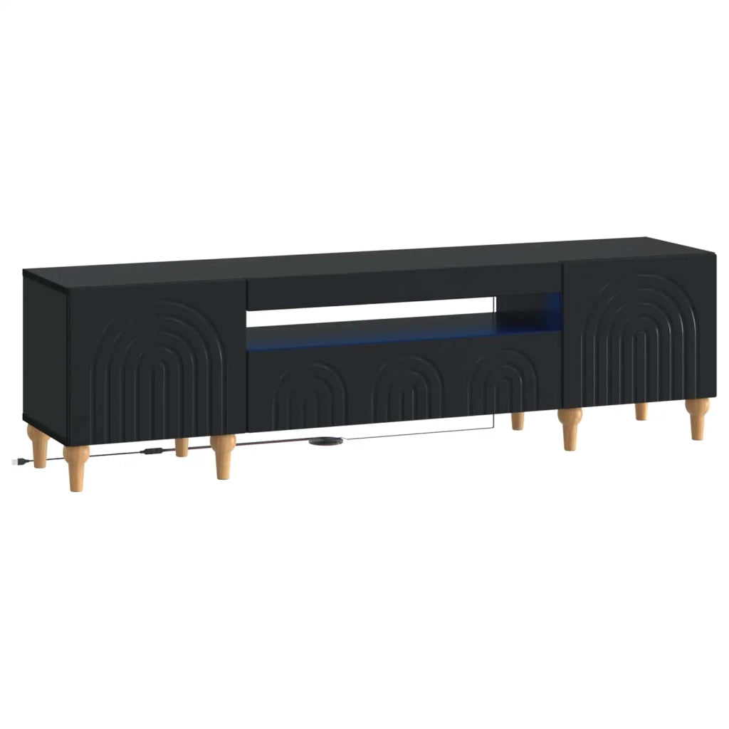 Mobile TV LED Nero Legno ingegnerizzato 896246