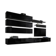 Set di mobili sospesi collezione FLY J1. Colore nero.