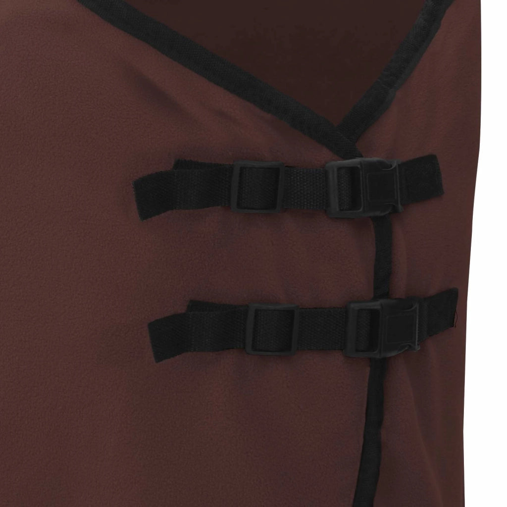 Coperta per Cavalli Marrone Scuro Completo 135 cm Poliestere 42013203