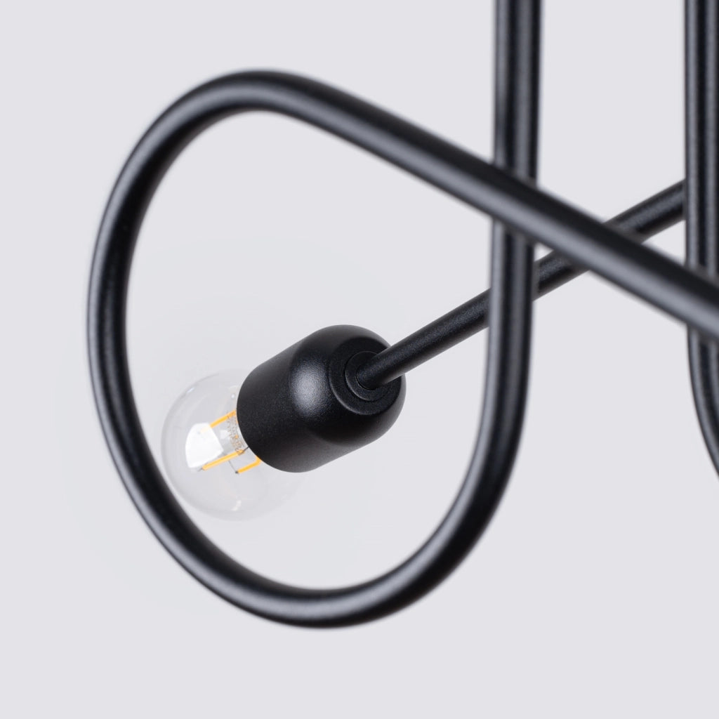 Lampadario LOOP 2 nero