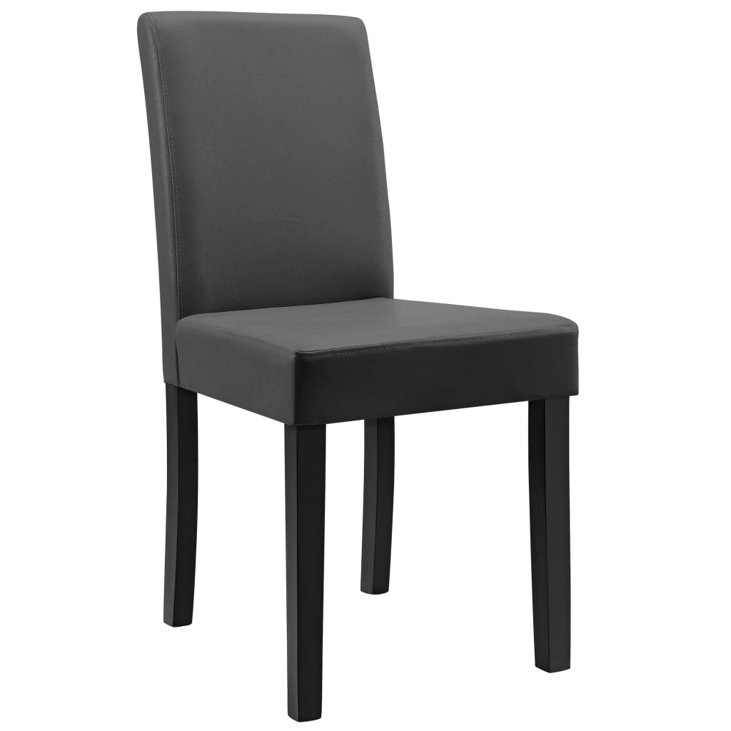 Set Hamburg di 2 Sedie Imbottite da Sala - Grigio Scuro [en.casa]