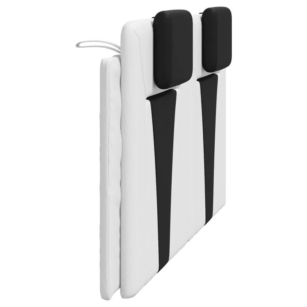 Cuscino Testiera Viana Bianco e Nero 160 cm in Similpelle 374803