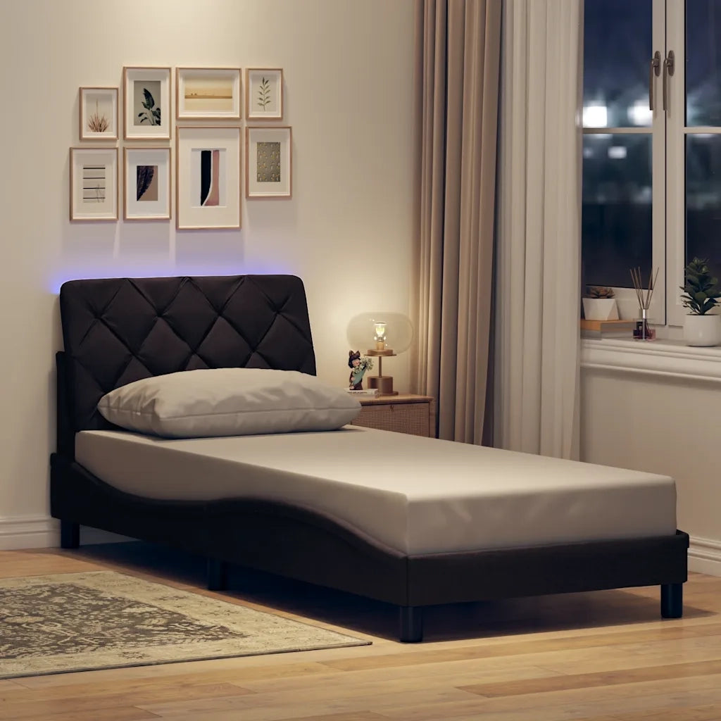 Giroletto con LED senza Materasso 90x190 cm Tessuto 3310639