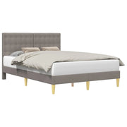 Letto matrimoniale | Letto per adulti | Struttura del letto con testiera Tortora 140 x 190 cm Tessuto