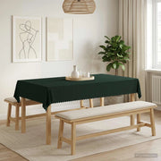 Tovaglia da Tavolo Rettangolare Verde Scuro 140 x 260 cm 42040123