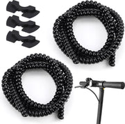 Cavo a spirale da 1m - 2 pezzi - cavo protettivo per scooter elettrici e biciclette.