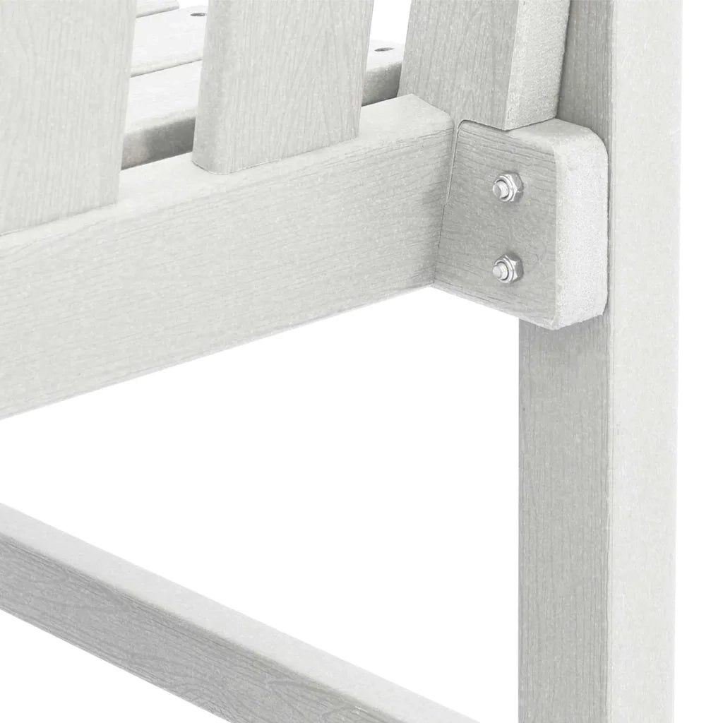 Panchina da giardino Bianco 120 x 59 x 88 cm HDPE 42006601