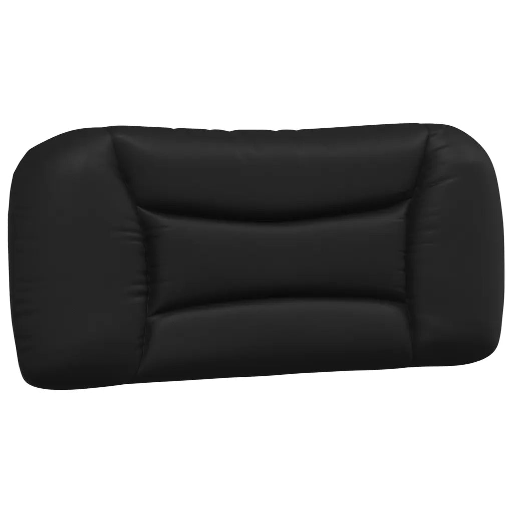 Letto con Materasso Hvar Nero e Bianco 90x200 cm in Similpelle