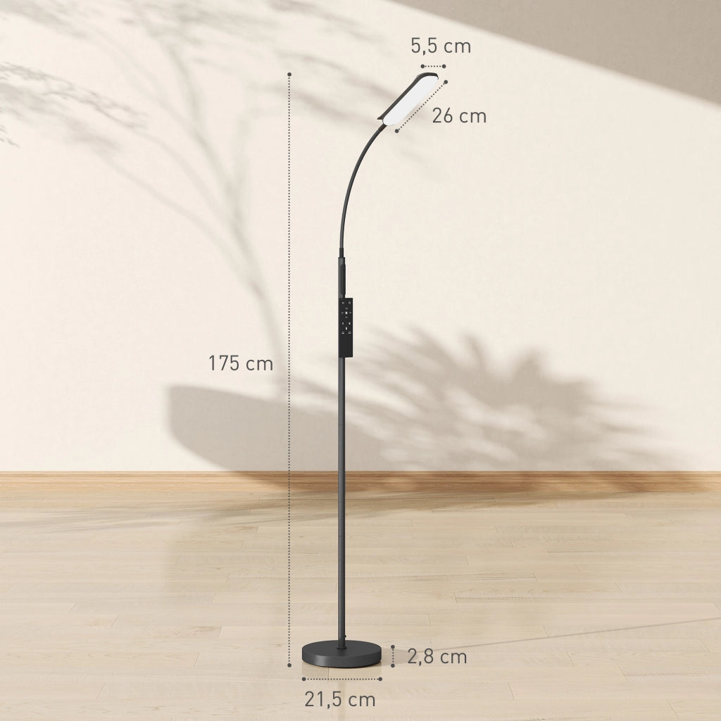 Lampada da terra per soggiorno con telecomando ¨C Zephmum ¨C Nero