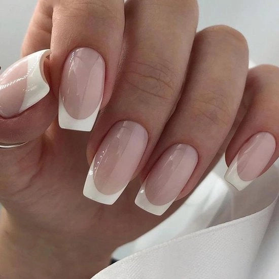 Nageli per capelli corti - 240 pezzi, 15 opzioni di lunghezza, design classico francese