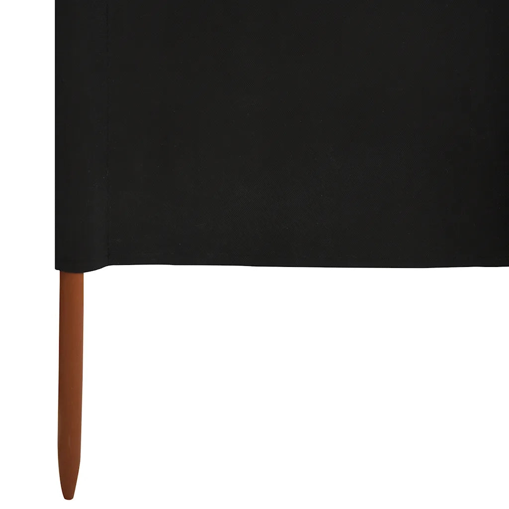 Paravento a 6 Pannelli in Tessuto 800x160 cm Nero CFW7914425