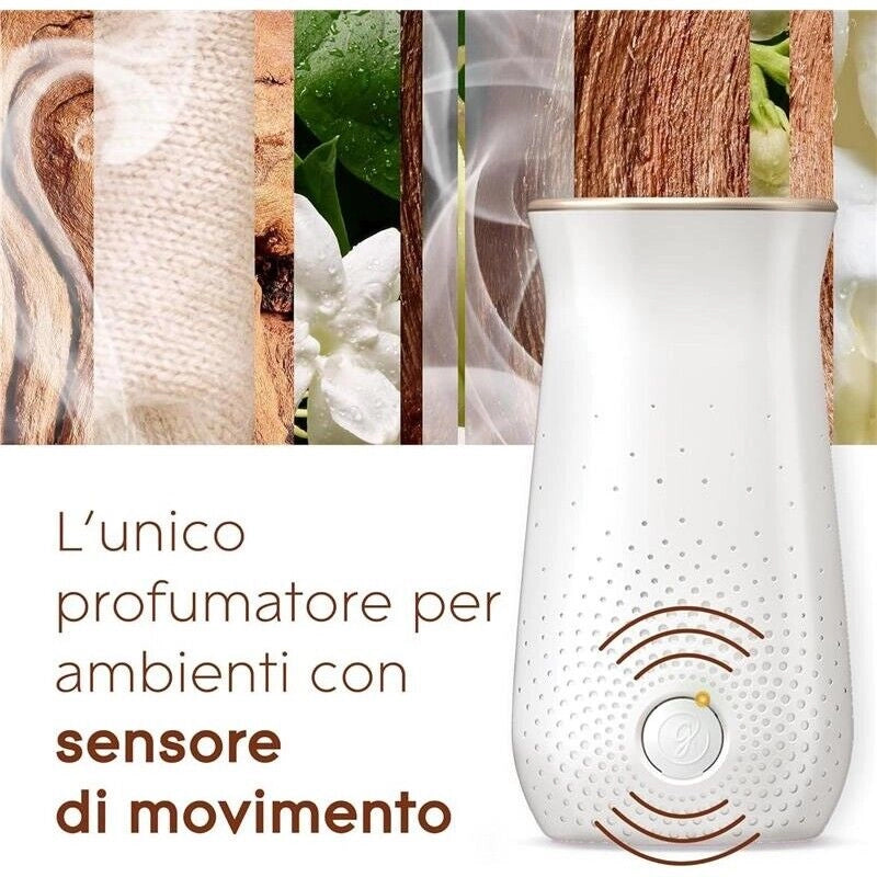 GLADE SENSE & SPRAY AUTOMATIC BASE + RICARICA 18 ML SENSUAL SANDALWOOD & JASMINE