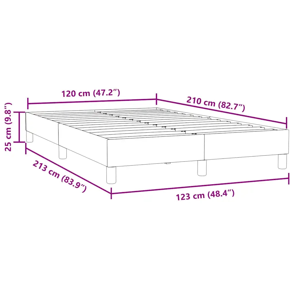 Giroletto senza Materasso Rosa 120x210 cm Velluto 4101354