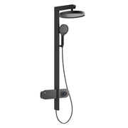 Colonna doccia Pegasus con comandi con miscelatore e display LED nero Aquasanit