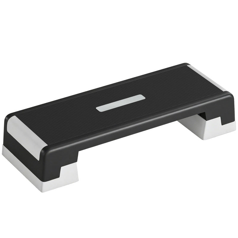 STEP AEROBICO Regolabile 15/20/25 cm in PP Nero