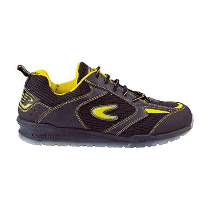 Cofra 78450-000.W39 Carnera Scarpa Antinfortunistica Bassa S1P SRC Puntale Alluminio 200J Lamina Antiperforazione Antistatica colore Nero Giallo
