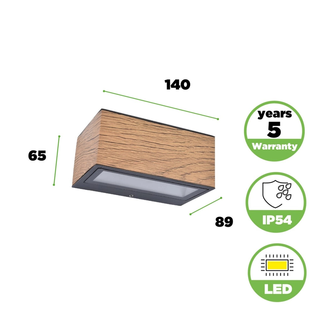 Applique esterna GEMINI antracite LED 10,5W IP54 Lutec