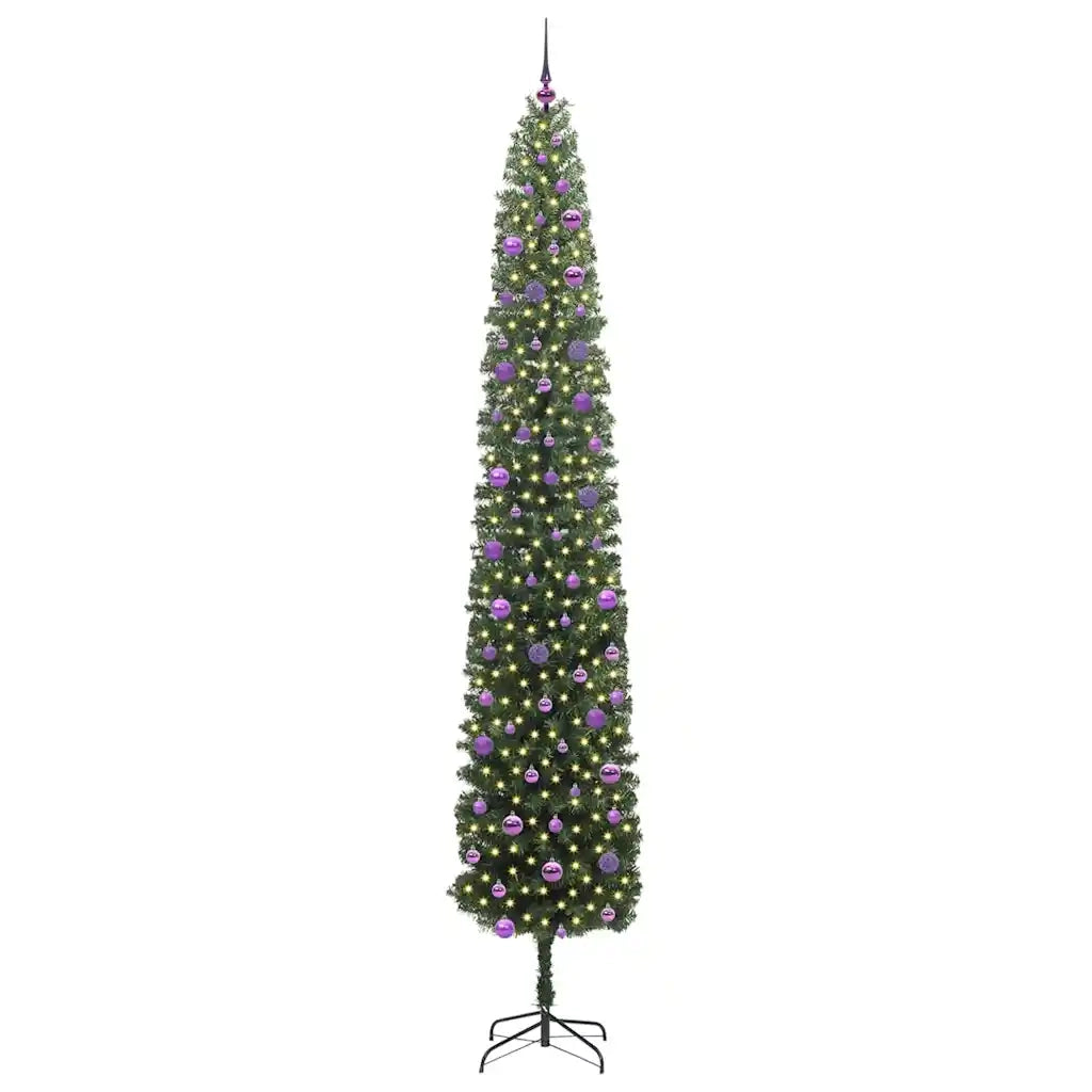 Albero di Natale artificiale con 300 LED Verde 270 cm 3394984