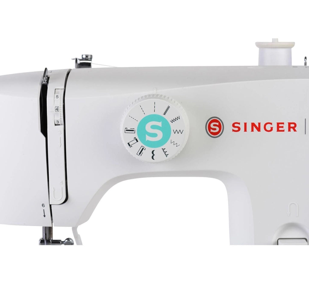 Singer M1505 Macchina da Cucire Elettrica 6 Punti Asola Automatica 4 Tempi Braccio Libero colore Bianco