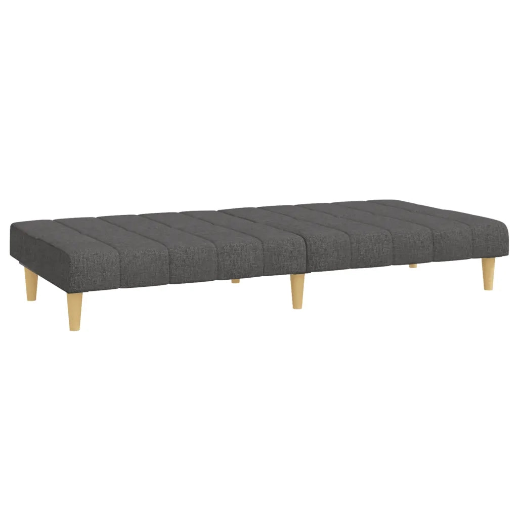 Divano letto | Sof¨¤ letto | Letto singolo a 2 Posti Grigio Scuro in Tessuto