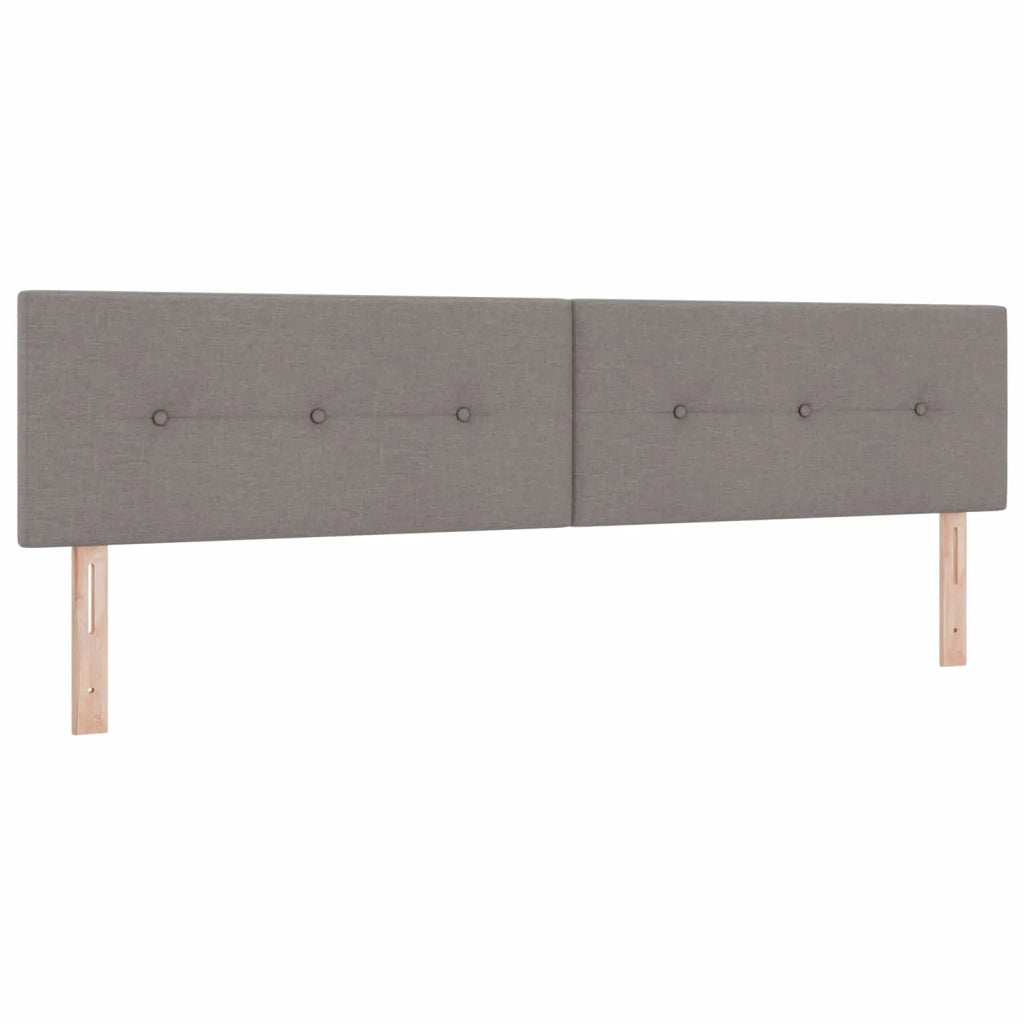 Letto con Box Spring, Materasso e LED Tortora 200 x 200 cm 3452026