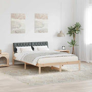 Struttura del Letto marrone e grigio scuro 135 x 190 cm 878620