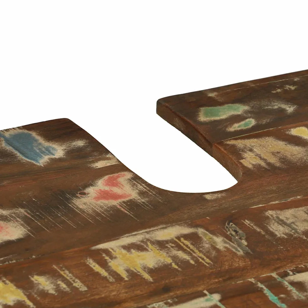 Mobile da Bagno | Armadio sottolavello Marrone Legno Recuperato Massello