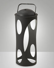 Lampada da Tavolo LED Caddy 3W Antracite, IP54 in Metallo e Policarbonato, Luce Calda 3000K, Dimmerabile al Tocco - Illuminazione Design Moderna