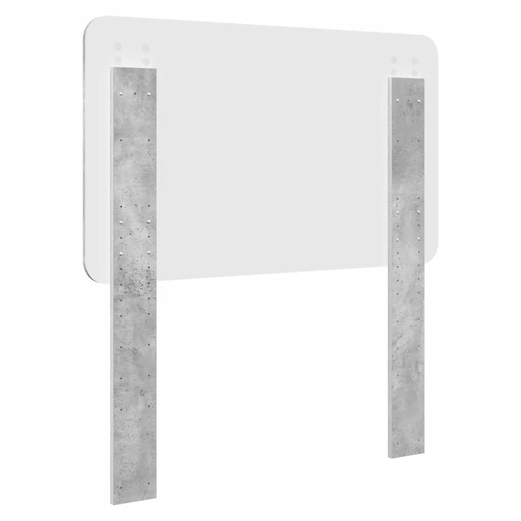 Testiera-Testata-Testiera Decorativa Grigio cemento 75 cm Legno multistrato 748729