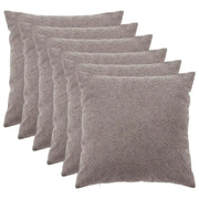 Federa 6 pcs HEERLEN Grigio Chiaro 60 x 60 cm Bouclé 912634