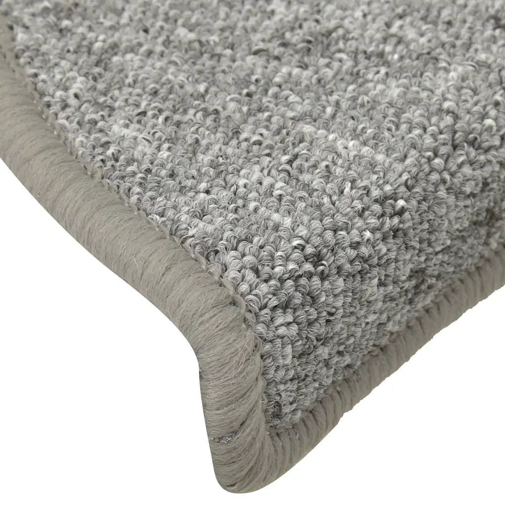 Tappetini per scale 30 pz | Gradini per Scale 56x17x3 cm Grigio chiaro Semicircolari