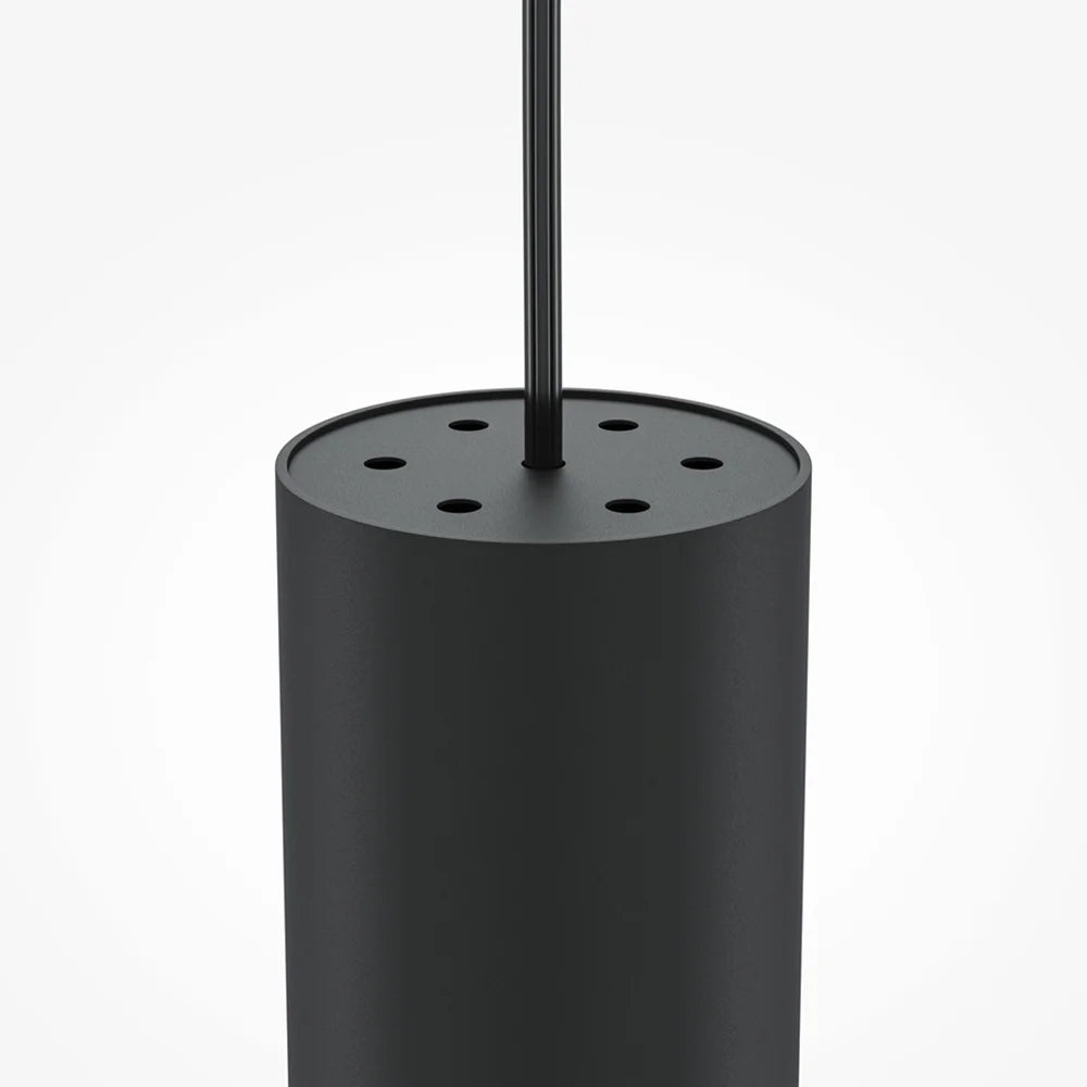 Lampadario Moderno Pro Focus Alluminio Nero 1 Gu10 Ip20