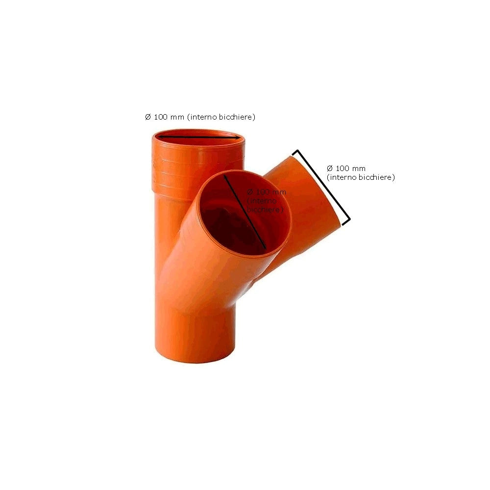 Derivazione a scagno in pvc : Diametro - 100