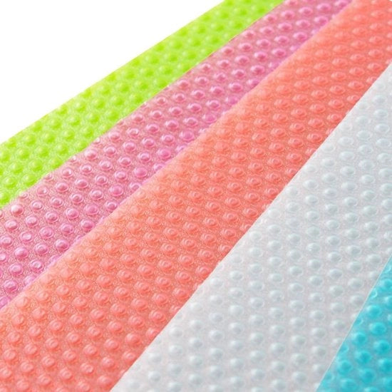 Materassini per Frigorifero Antibatterici - Pannelli in Silicone - Translucidi - Tagliabili su Misura - 45 x 29 cm - Set da 10 Pezzi - Protezione per Frigorifero