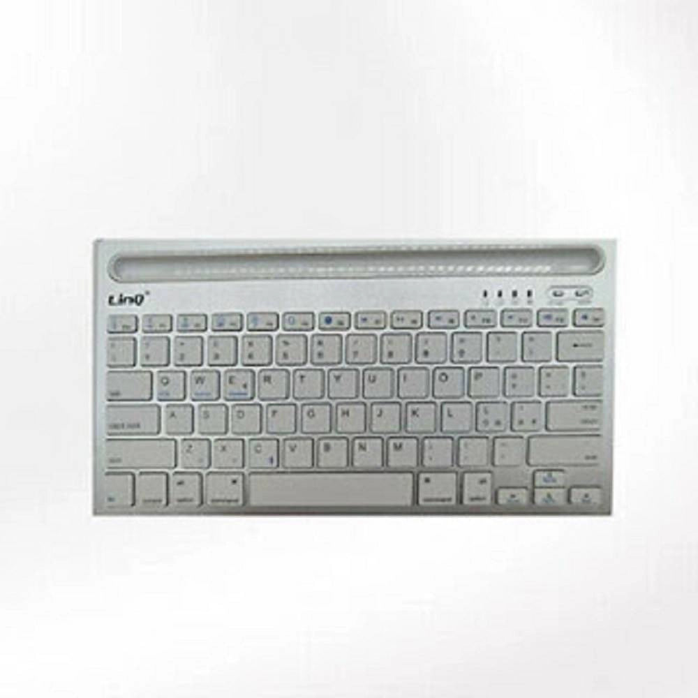 Trade Shop - Mini Tastiera Bluetooth Doppio Canale Con Base Per Tablet Smartphone Ipad Bk933 -