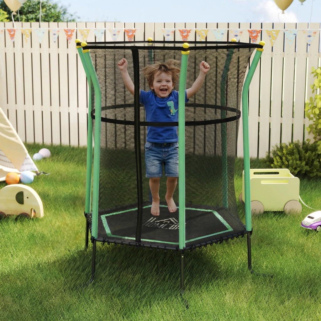 Trampolino Elastico per Bambini ¨C Minimal ¨C Verde 163.5x190 cm